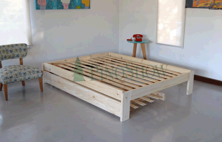 #123 Cama 2 plazas Otomana con Carro Cama - Pinoshow