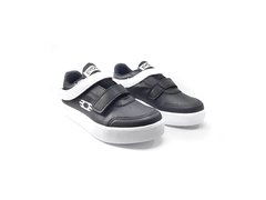 tenis preto com faixa branca
