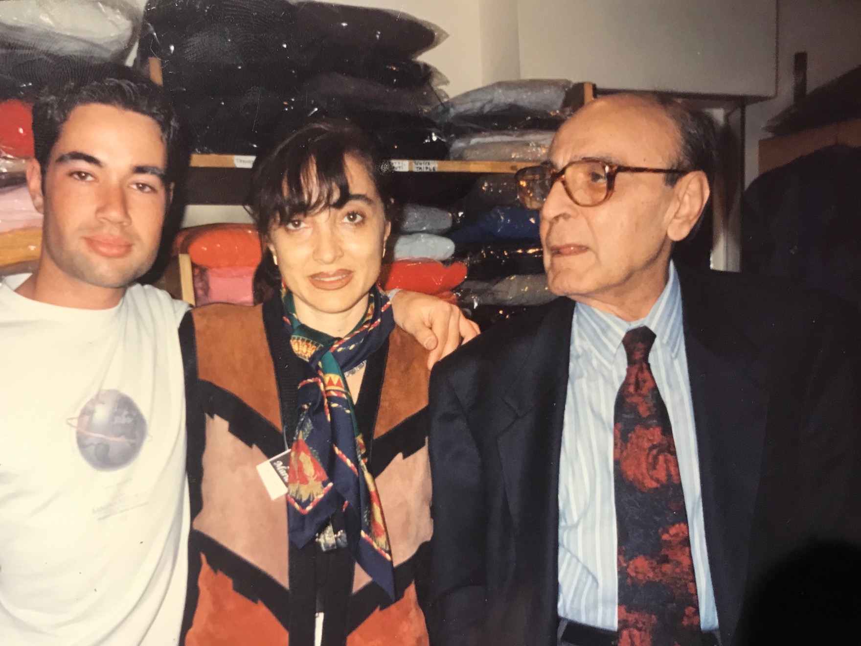 Federico, Silvia and ramon, Silvias father in the 90´s