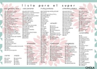 comprar lista de supermercado en chola design blanco filtrado por