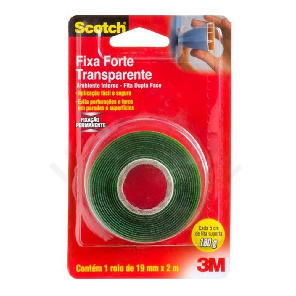 FITA DUPLA FACE 3M FIXA FORTE 19mmx2m