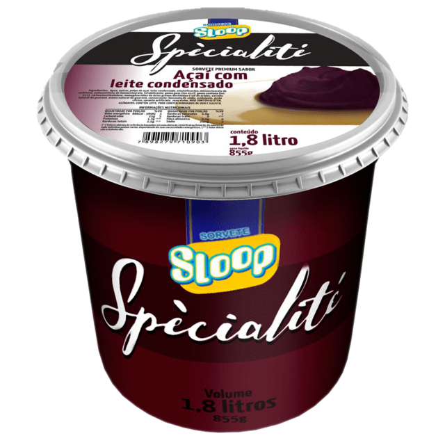 SORVETE SLOOP 1.8LTS SPECIALITE AÇAÍ C/LEITE COND. (7898279710903)