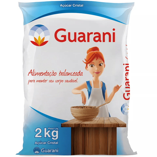 AÇÚCAR CRISTAL GUARANI 2KG (7896109800022)