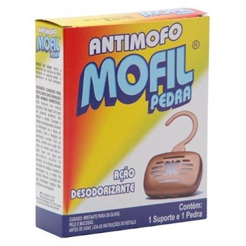 ANTIMOFO MOFIL PEDRA 25G C/1UN C/APARELHO (7896017824158)