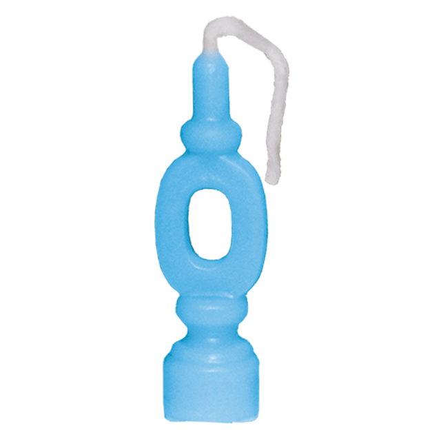 VELA FELIZ ANIVERSÁRIO FESTCOLOR AZUL N°0 C/1UN. (7899348527675)