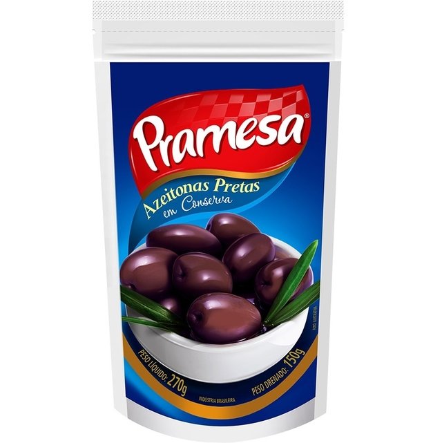 AZEITONA PRAMESA 150G SACHÊ PRETA (7898556010061)