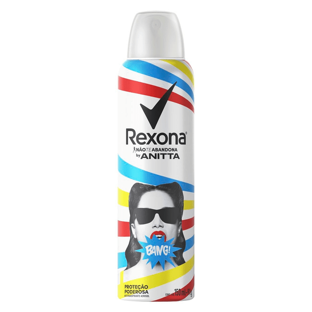 DESODORANTE AEROSOL REXONA 150ML ANITTA BANG (7891150071254)