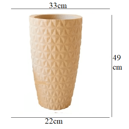 VASO BELLAS ARTES BERLIAN GOLD G BEGE 58X36X24 REF.23312 (7908052013913)