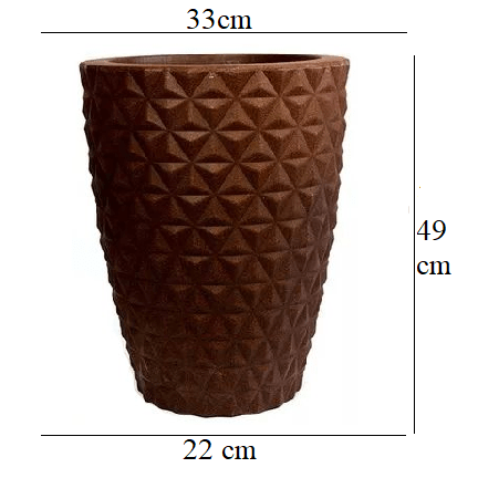 VASO BELLAS ARTES BERLIAN GOLD M MARROM 49X33X22 REF.23383 (7908052015405)