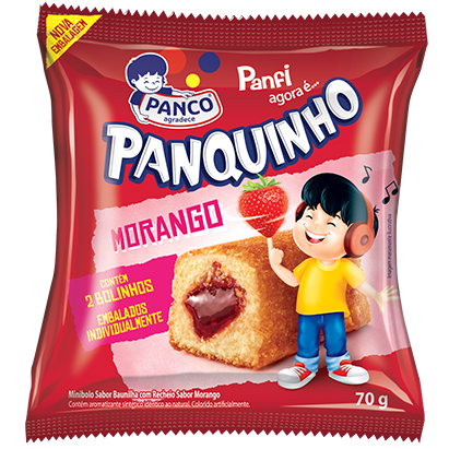 BOLO PANCO PANQUINHO 70G MORANGO (7891203058041)