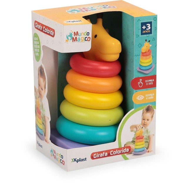 BRINQUEDO EDUCATIVO GIRAFA COLORIDA REF.6450 (7841764064500)