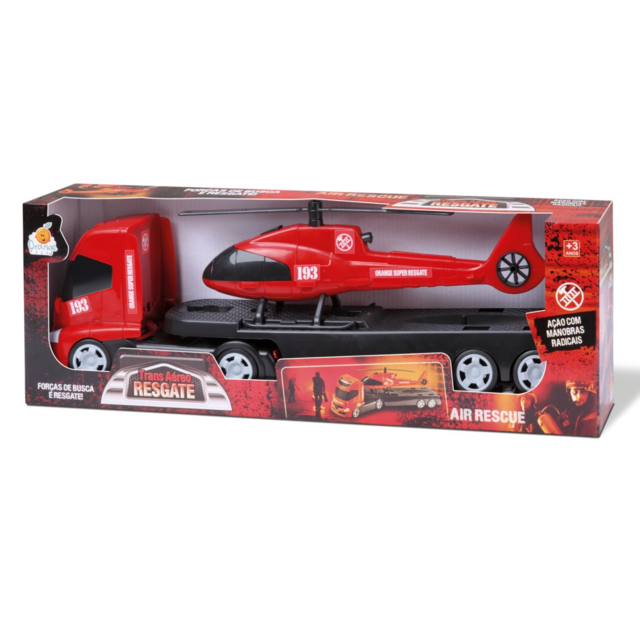 CAMINHÃO TRANS AEREO RESGATE ORANGE TOYS REF.0406 (7898265324060)