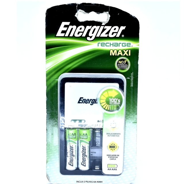 CARREGADOR ENERGIZER MAX 127V C/2 PILHAS AA (4891138941138)