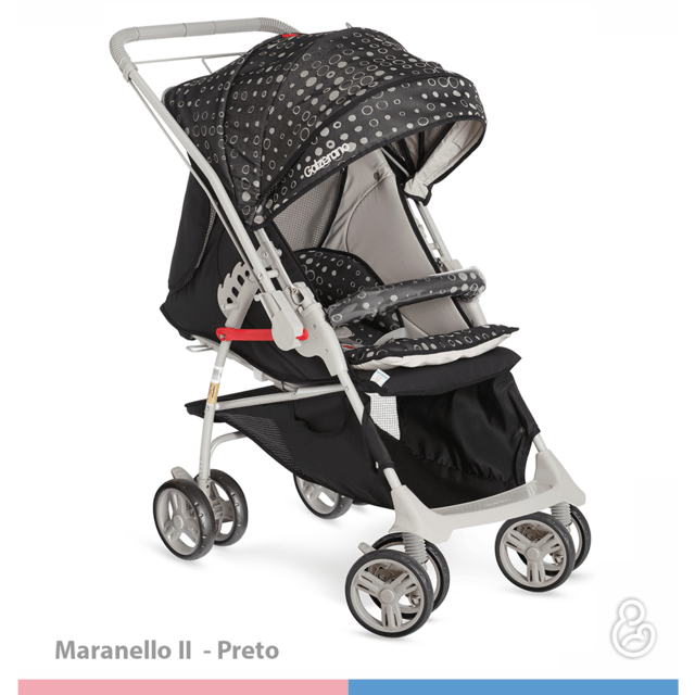 CARRINHO PARA BEBÊ GALZERANO MARANELLO PRETO (7898089223907)