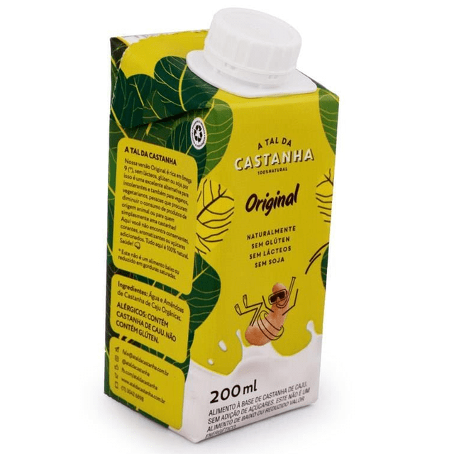 BEBIDA A TAL DA CASTANHA 100 NATURAL 200ML ORIGINAL (7898955705209)