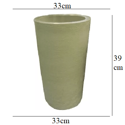 VASO BELLAS ARTES COLUNA REDONDA POLIETILENO P BEGE 39X33X33 REF.22651 (7908052003600)