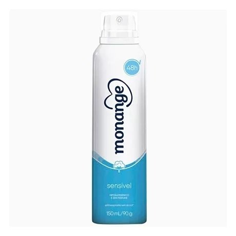 DESODORANTE AEROSOL MONANGE 90G SEM PERFUME SENSÍVEL (7891350034615)