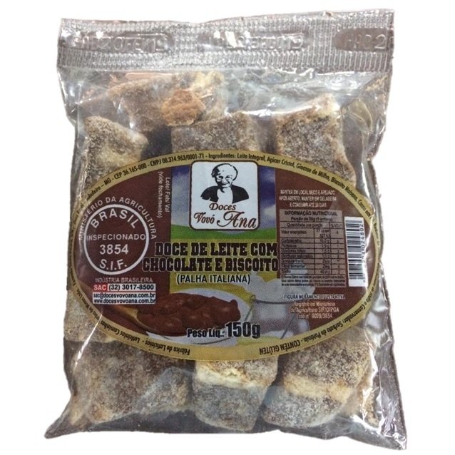 DOCE VOVÓ ANA 150G LEITE COM CHOCOLATE E BISCOITO P.ITALIAN (7898903024802)