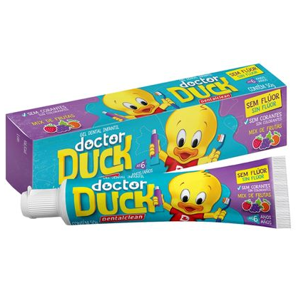 CREME DENTAL DENTALCLEAN 50G DOCTOR DUCK S.FLÚOR M.FRUT (7898185414049)