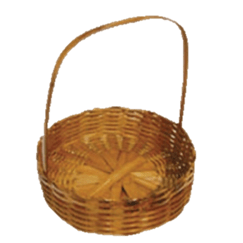 CESTA BAMBU REDONDA FRAUDEIRA 30CM CÓD.1474 (7908052000050)