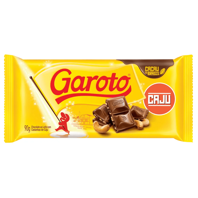 CHOCOLATE GAROTO 90G CAJU (7891008168877)