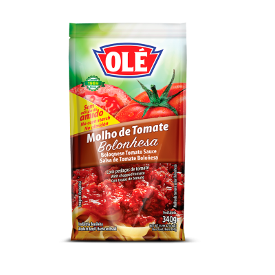 MOLHO DE TOMATE OLÉ 340G BOLONHESA SACHÊ (7891032015833)
