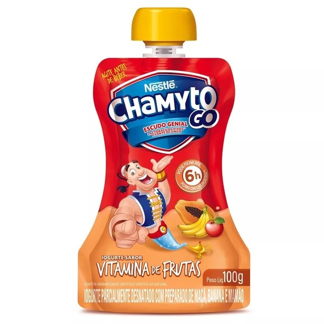 IOGURTE NESTLÉ CHAMYTO GO 100G VITAMINA DE FRUTAS (7891000252833)