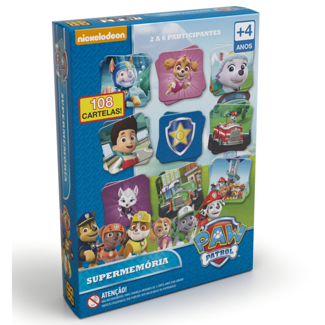 JOGO DA MEMÓRIA NICKELODEON PATRULHA CANINA R.3642 (7908010136425)