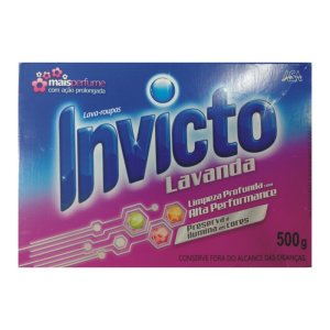 LAVA ROUPAS EM PÓ INVICTO 500G LAVANDA (7898031172949)