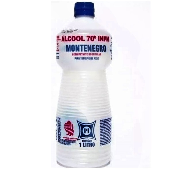 ÁLCOOL LÍQUIDO MONTENEGRO 70° INPM 1L (7896042400297)