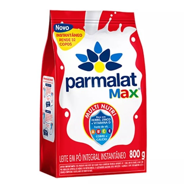 LEITE EM PÓ INTEGRAL PARMALAT INSTANTÂNEO 800G SAC (7898955617755)