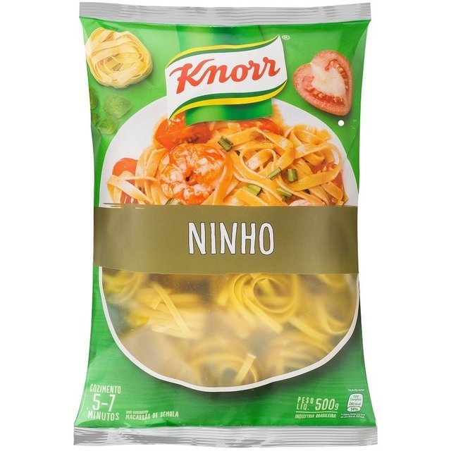 MACARRÃO SÊMOLA KNORR 500G NINHO (7891150062436)