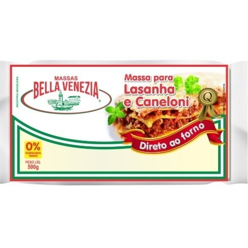 MASSA PARA LASANHA BELLA VENEZIA 500G (7898047230053)