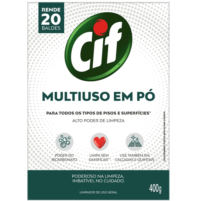 LIMPADOR CIF MULTIUSO EM PÓ 400G (7891150071728)