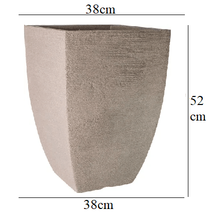 VASO BELLAS ARTES QUADRADO BOJO M MARROM 52X38X38 REF.21363 (7908052012145)