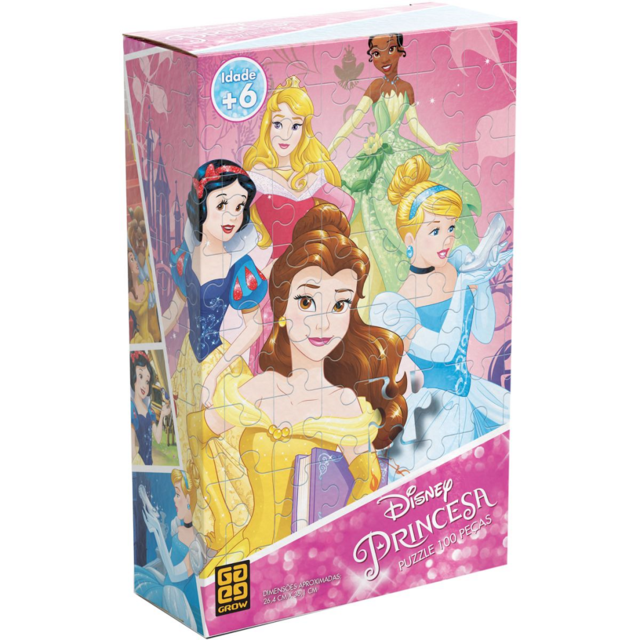 QUEBRA-CABEÇA GROW PRINCESAS 100 PÇS REF.3586 (7908010135862)