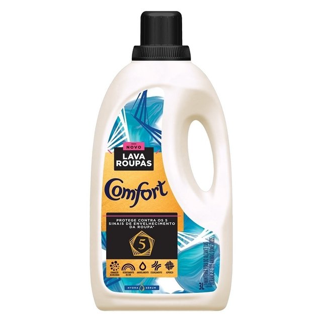 LAVA ROUPAS LÍQUIDO COMFORT 3L HYDRA SERUM (7891150066939)