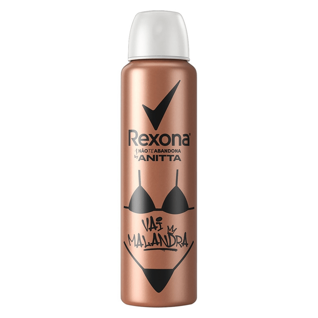 DESODORANTE AEROSOL REXONA 150ML ANITTA VAI MALANDRA (7891150071278)