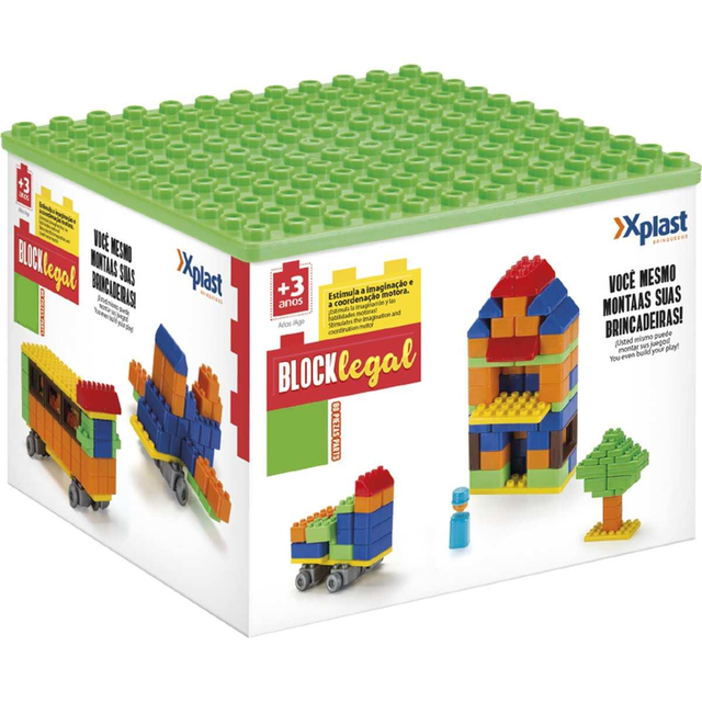 BLOCO DE MONTAR BLOCK LEGAL XPLAST 86PÇS 5106 (7841764051067)
