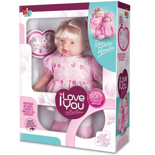 BONECA BABY MILK I LOVE YOU COLLECTION 375 (7898283853757)