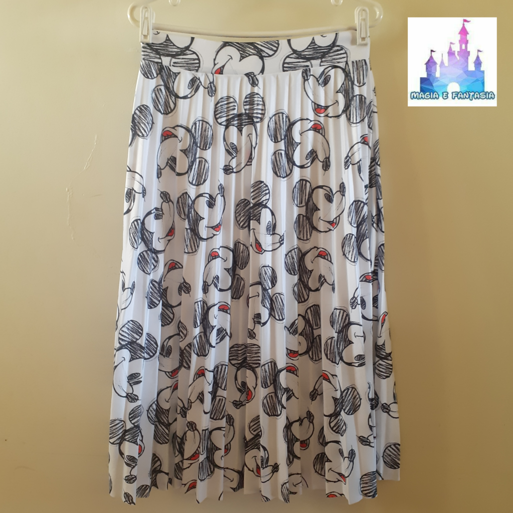 saia plissada mickey