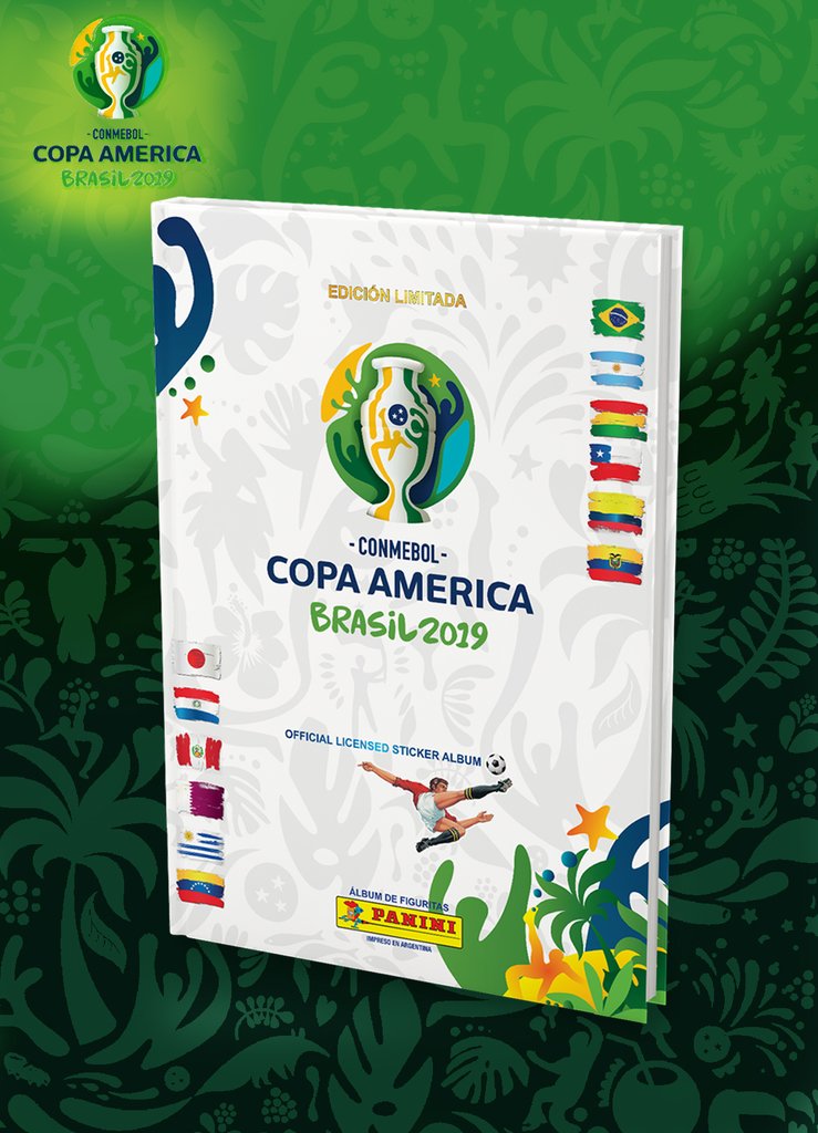 25 sobres   de Argentina Album  Panini sticker copa america Brazil 2019