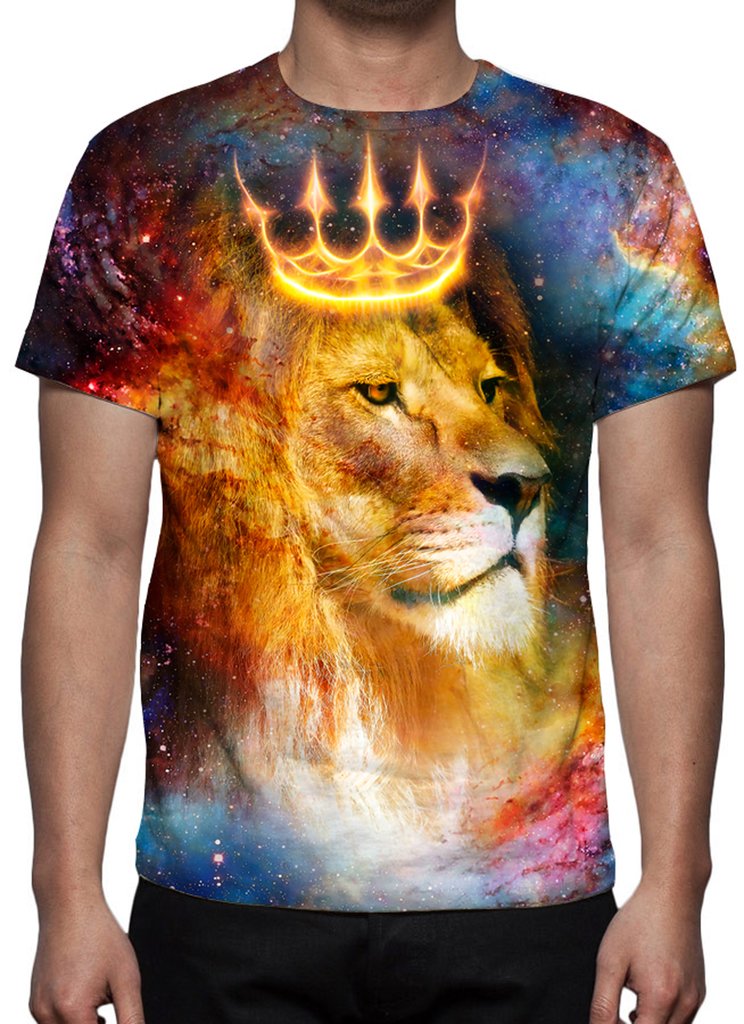 Camiseta Leão de Judá Universo - Estampa Total