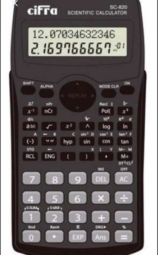 Calculadora Cifra Cientifica Sc820 Torti Hogar