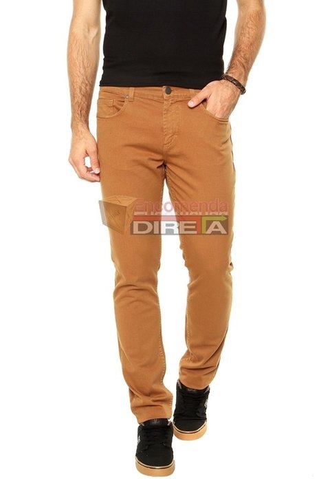 calça jeans amarelo queimado