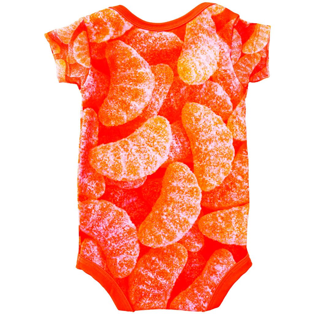 Body Bebê Estampado Bala Fini Tangerina - Isabb