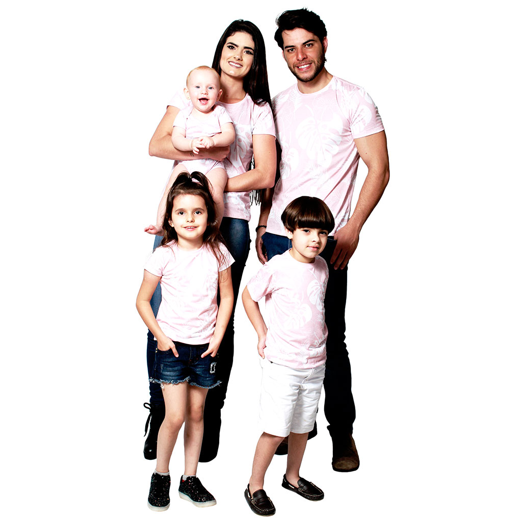 Kit Camisetas Família Monstera Isabb