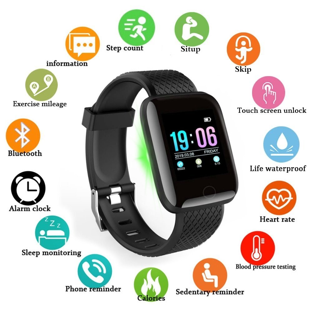 Smartwatch de Pressão Arterial Rastreador De Fitness