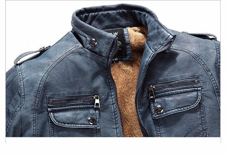 jaqueta jeans masculina com pele de carneiro