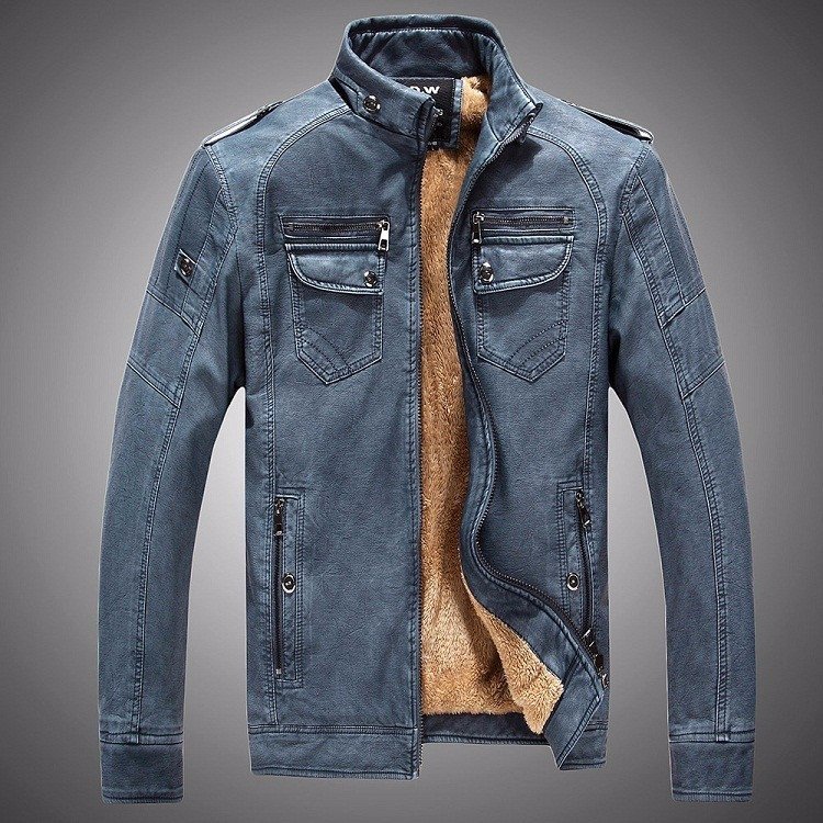jaqueta jeans masculina com forro de pele de carneiro